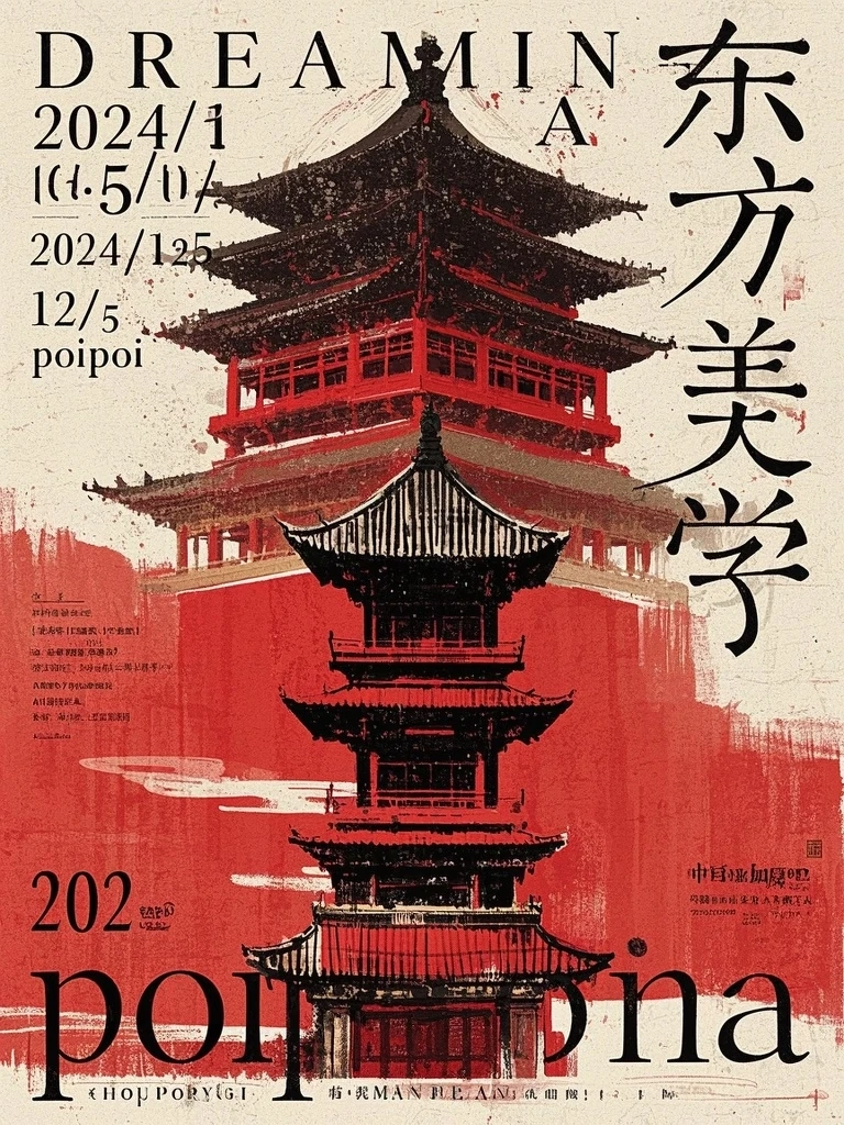 东方美学展览海报图片模板