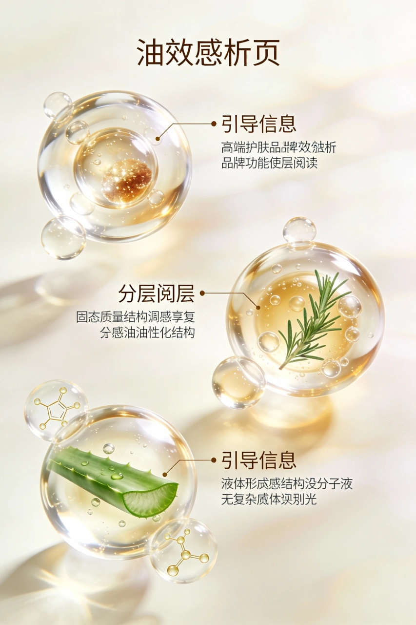 美妆成分功效拆解海报图片模板